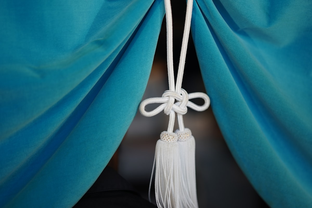 blue garment related to Teal Valance Curtains