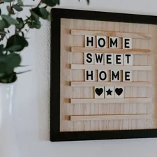 brown home sweet home wall frame related to Elevate Your Home's Style with Navy Blue Valances