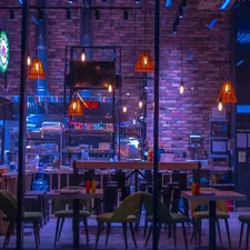 brown wood-top tabe related to Elevate Your Cafe's Ambiance with Stylish Valance Curtains