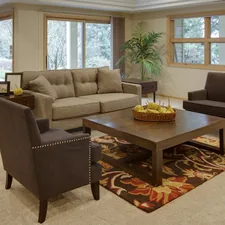 brown wooden coffee table related to Elevate Your Family Room with Stylish Valances