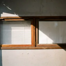 brown wooden framed glass window related to Foam Board Valance | Window Treatments