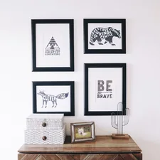 brown wooden side table related to Elevate Your Home Decor with Burlap Valance Curtains