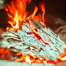 burning wood on fire pit related to Cozy Up with Clay: The Ultimate Guide to Outdoor Fire Chimineas