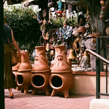 Canon 35mm film. There be sun in them pots. related to The Ultimate Guide to Large Clay Chimineas