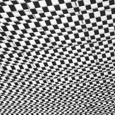 ceiling related to Black & White Checkered Valance