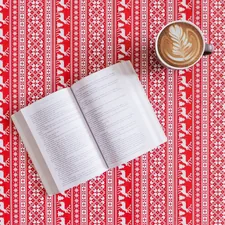 Christmas, A Book an Coffee related to Transform Your Bedroom with Red and White Bedding: Bold Style Meets Cozy Comfort