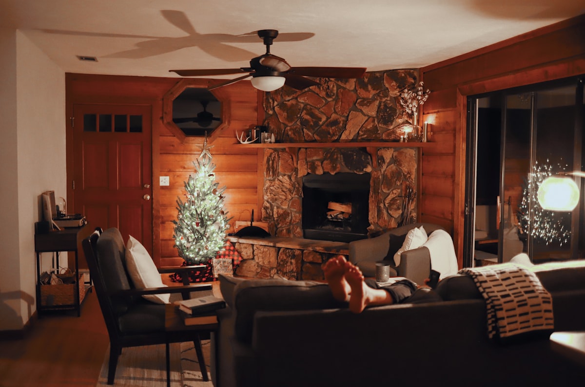 christmas tree at home related to Warm Up Your Home with a Majestic Chiminea from Home Depot
