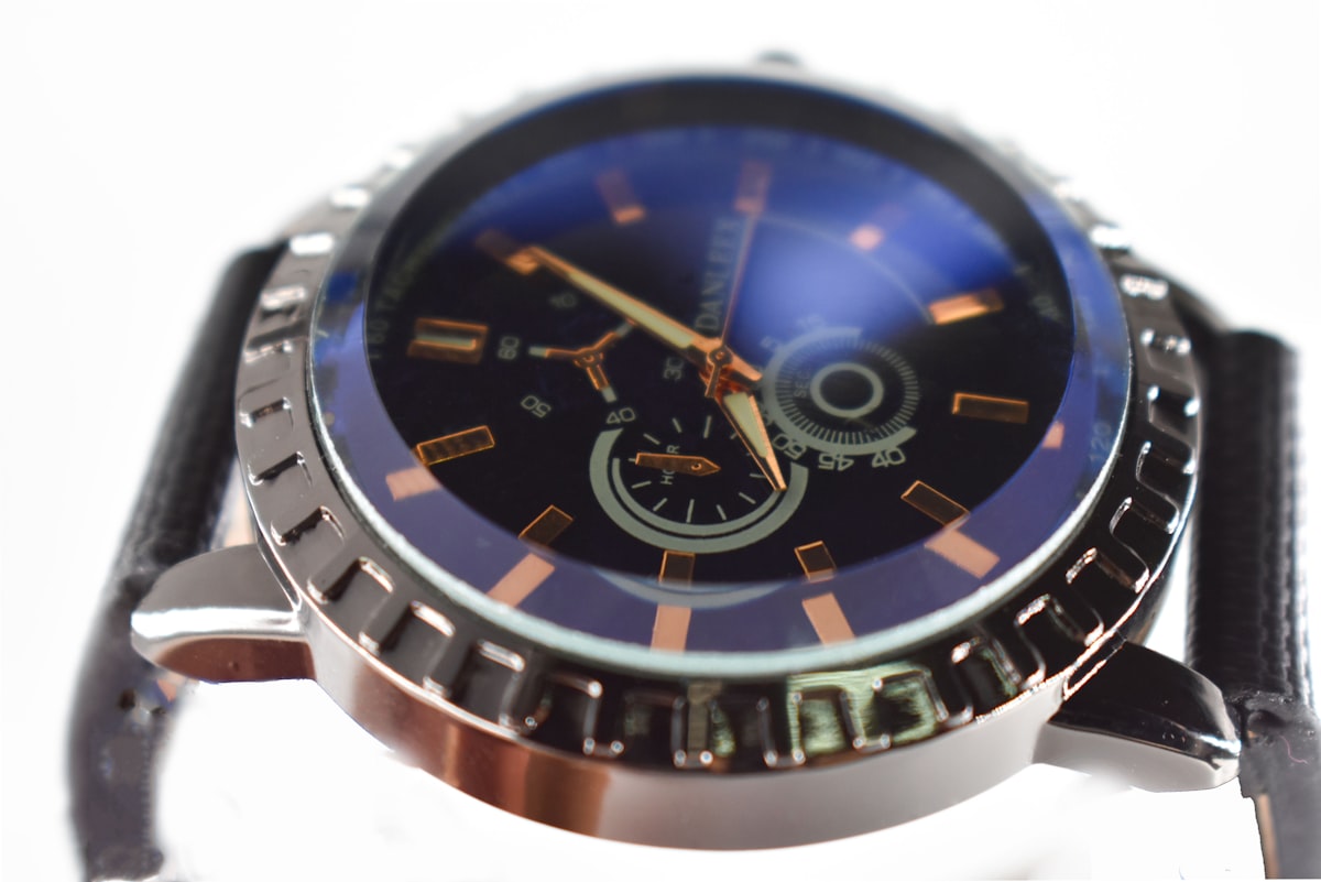 chronograph watch displaying 8:11 time related to Elegant Nights: Explore the Best Navy Blue Coverlets for Your Queen-Size Bed