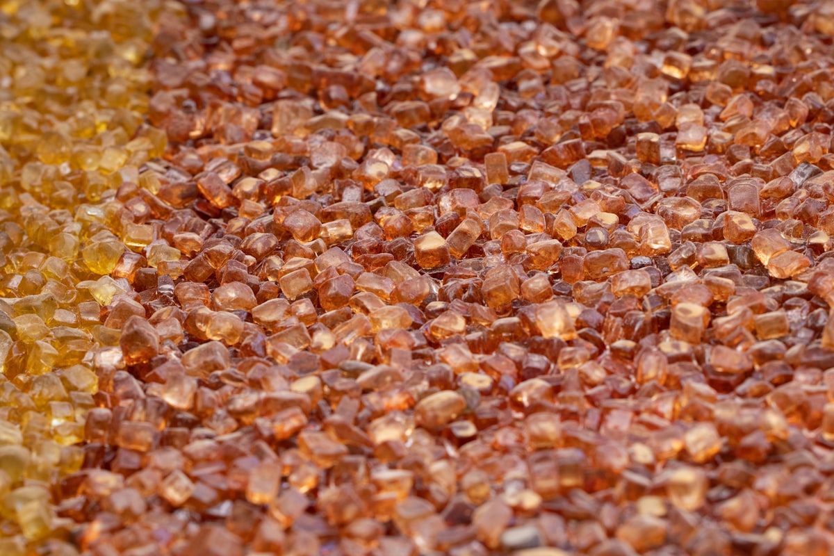 close up of small glass pebbles related to Effective Solutions for Maintaining Your Bed Surface
