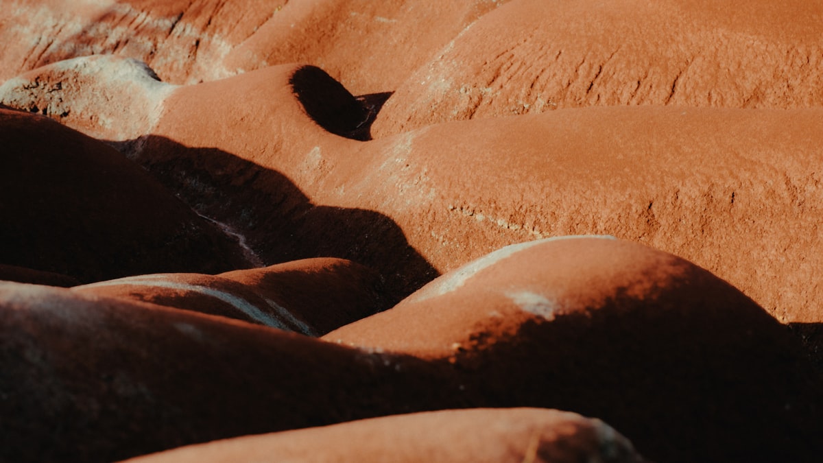 Close-up of textured orange rocks in sunlight. related to The Hidden Dangers of Tanning Beds: What You Need to Know