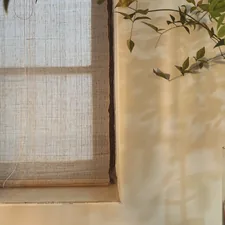 coffee shop related to Burlap Curtain Valance: Rustic Charm for Your Windows