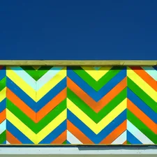 Colorful roof related to Chevron Window Valance: A Stylish Addition to Any Home