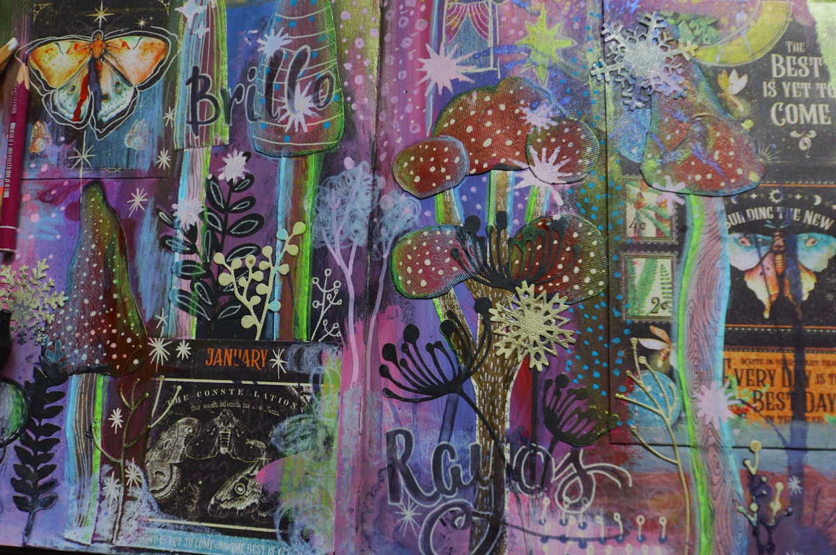 Contemporary art illustration related to Elevating Your Home Decor: The Art of Hand Painted Sideboards