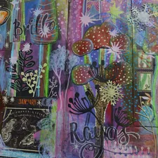 Contemporary art illustration related to Elevating Your Home Decor: The Art of Hand Painted Sideboards