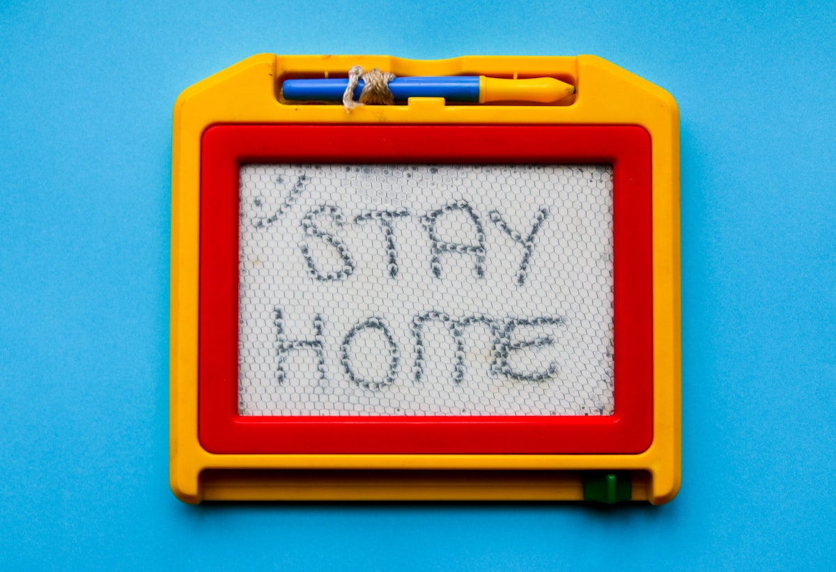Coronavirus Stay at Home message related to Transforming Your Home with Chalk Paint Sideboards