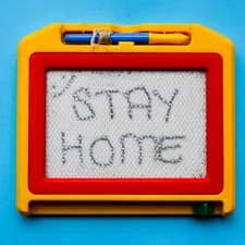 Coronavirus Stay at Home message related to Transforming Your Home with Chalk Paint Sideboards