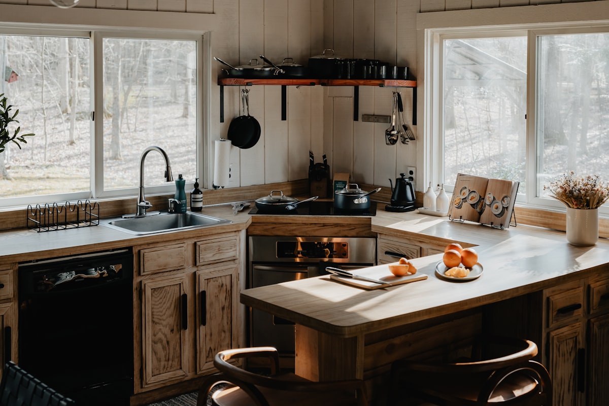 Country home kitchen 4/4 (IG: @clay.banks) related to Cozy Up Your Kitchen with Country Style Curtains and Valances