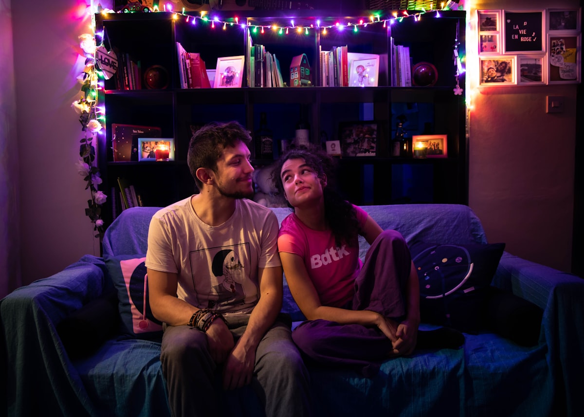 Couple under lights related to Bring Your Room Together with Better Homes and Gardens Valances