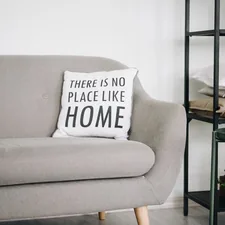 Cozy and comfy sofa at home, nicely decorated room related to Elevate Your Home Decor with Burlap Valance Curtains