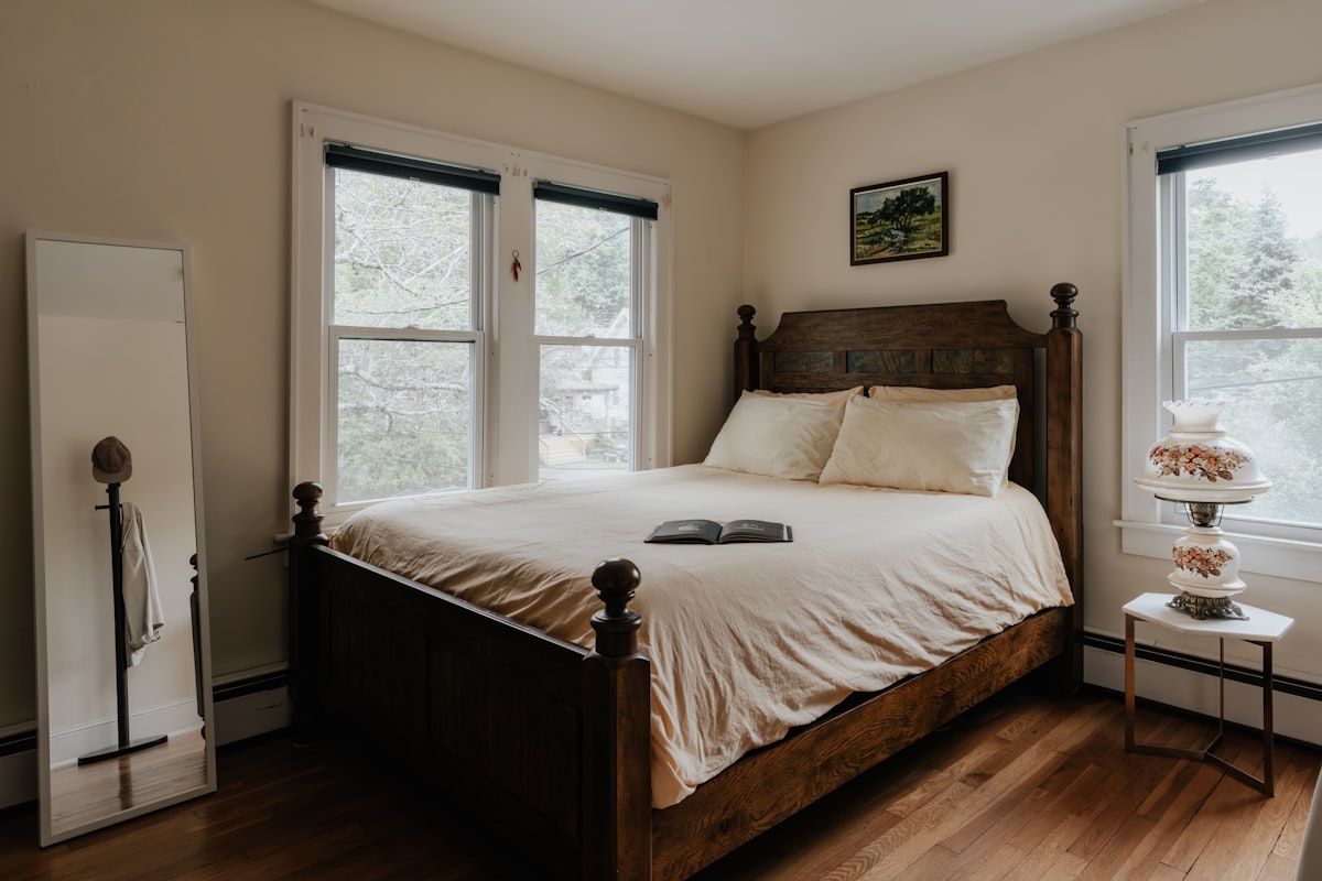 Cozy bedroom 1/2 (IG: @clay.banks) related to Elevate Your Bedroom with a Majestic Queen Bed Frame