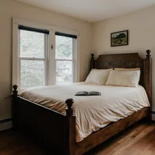 Cozy bedroom 1/2 (IG: @clay.banks) related to Elevate Your Bedroom with a Majestic Queen Bed Frame
