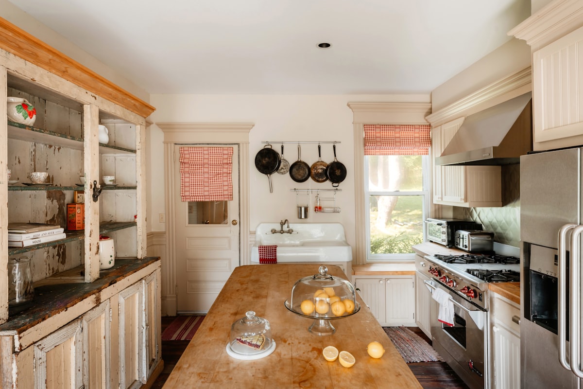 Cozy farmhouse kitchen 2/3 (IG: @clay.banks) related to Kitchen Valance Ideas