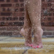 Dancing feet in the rain  related to Why Do Adults Wet the Bed? Uncovering the Causes and Solutions