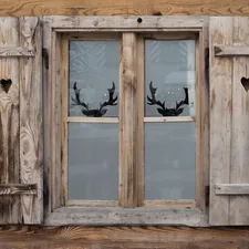 Deer window related to Rustic Window Valances
