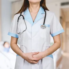 Detail of stethoscope. Doctor woman with white coat and stethoscope. related to Decoding Hospital Bed Pricing: A Comprehensive Guide