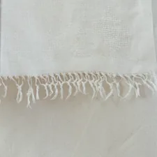 Details of fringe on vintage linen  related to Linen Window Valance: A Comprehensive Guide