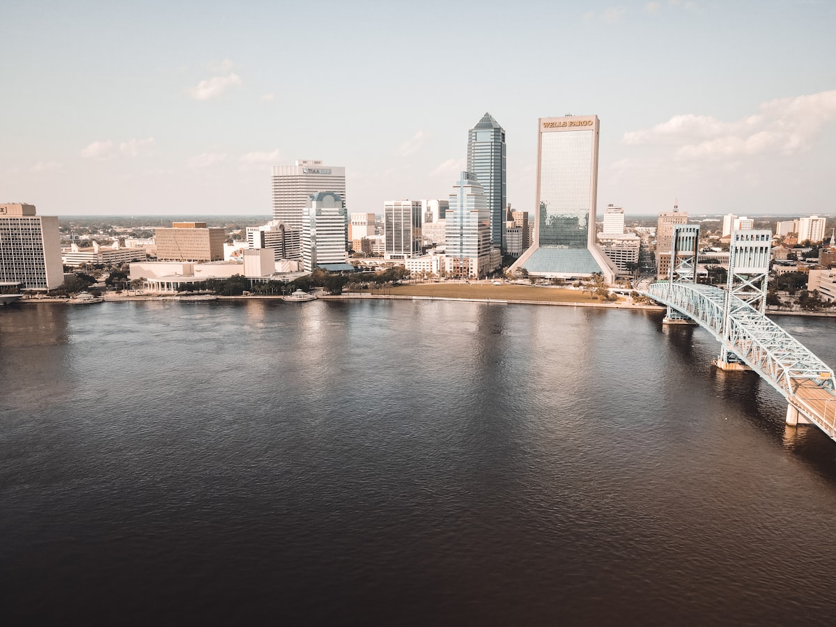 Downtown Jacksonville over the St. John’s River related to The Ultimate Shopping Experience in Jacksonville, NC