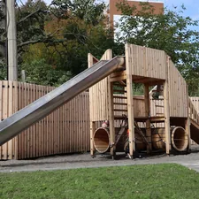 Ecological playground. The city of Rivne, Ukraine. related to Ultimate Fun: Loft Beds with Slides for Kids' Bedrooms