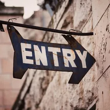 Entry Sign | Follow on Instagram: @timmossholder related to Entrancing Entryways: Unlocking Creative Decorating Ideas