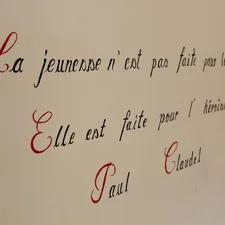 French quote on youth by Paul Claudel related to Elegance Meets functionality with French Provincial Sideboard