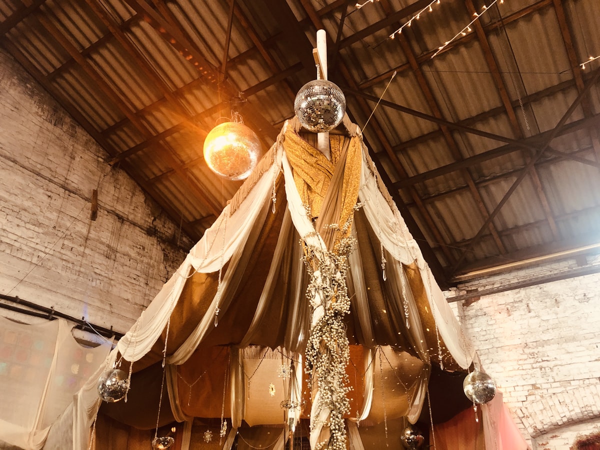gold and silver pendant lamp related to How to Transform Your Bedroom with a Bohemian Bed Canopy