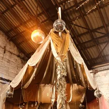gold and silver pendant lamp related to How to Transform Your Bedroom with a Bohemian Bed Canopy