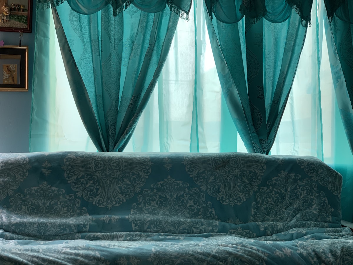 Grandma’s.  related to Teal Valance Curtains