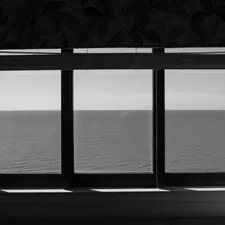 grayscale photo of a window related to No Sew Window Valances: A World of Elegance Without the Needle