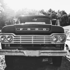 grayscale photo of classic car related to 2001 Ford F150 Front Bumper Valance: A Comprehensive Guide