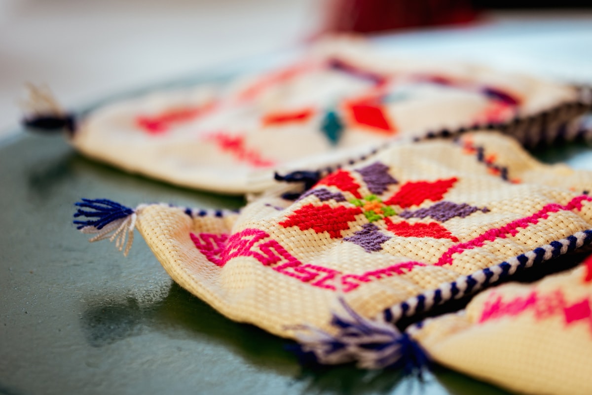 greek traditional embroidery related to Antique Woven Coverlets