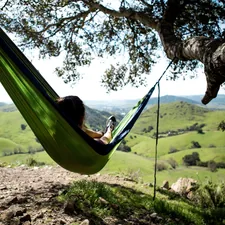 green hammock related to The Ultimate Space-Saving Solution: Bunk Bed Hammock