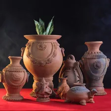 Handmade clay pot set related to Warmth and Style: Discover the Best Small Clay Chimineas
