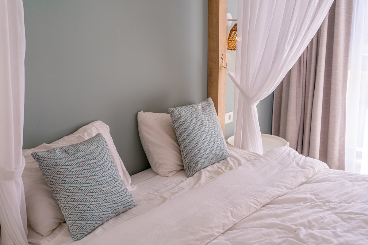 Home interior Follow @isavelev on https://www.instagram.com/isavelev/ for more photos related to Pleated Bed Valance and Bedroom