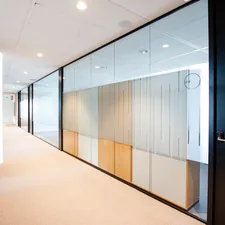 Inside the office of The Mark (Regus) in Rotterdam related to Elegant Storage Solutions with Sideboard Glass Doors