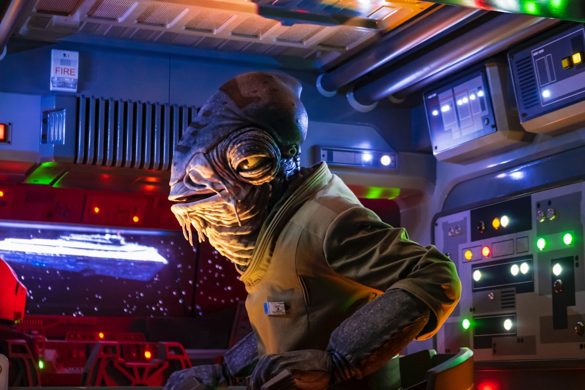 Inside the Rise of the Resistance transport from a recent trip to Walt Disney World. related to Star Wars Valance: Bring Balance to Your Home Decor