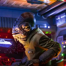 Inside the Rise of the Resistance transport from a recent trip to Walt Disney World. related to Star Wars Valance: Bring Balance to Your Home Decor