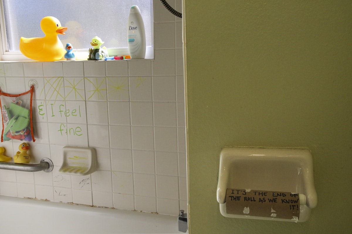 "It's the end of the world as we know it and I feel fine"...a classic line from an R.E.M. song that is more apropos than ever before. And we need a little humor in these days. related to Elevating Bathroom Decor: 3 Key Considerations for Bathroom Curtain Valances