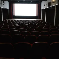 It’s August in Paris, people are on vacation, even the theater was all mine.. related to Luxuriate in Comfort: Movie Theaters Where Dreams Meet Sleep