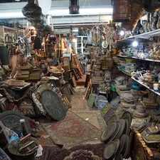 Junk shop in Tel Aviv related to Antique Coverlets for Sale