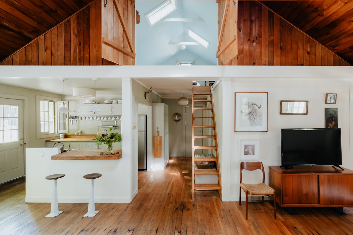 Lake home (IG: @clay.banks) related to Elevate Your Space: A Step-by-Step Guide to Building a Loft Bed